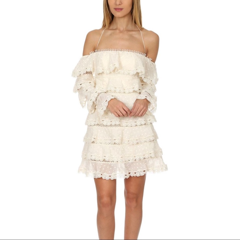 Zimmerman Painted Heart Love Mini Dress